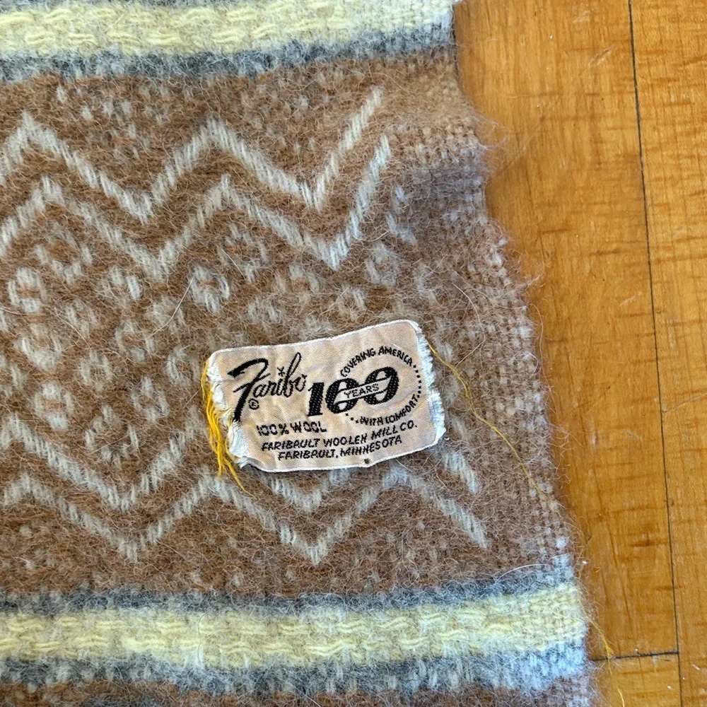 Cozy Striped Throw Blanket - Black, Brown, and Cream